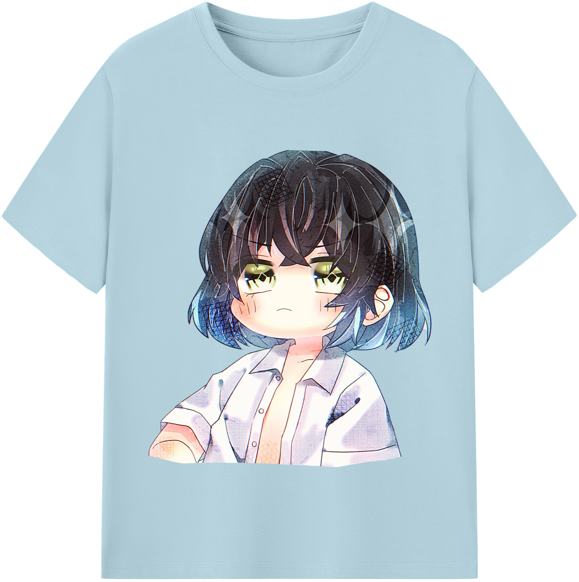 （画像用） 鬼滅の刃（きめつのやいば）嘴平 伊之助／はしびら いのすけ Hashibira Inosuke 綿100％半袖Tシャツ（フロントプリント）